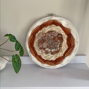 MADE IN CANADA | Handcrafted Wool Wall Art in Cream and Brown